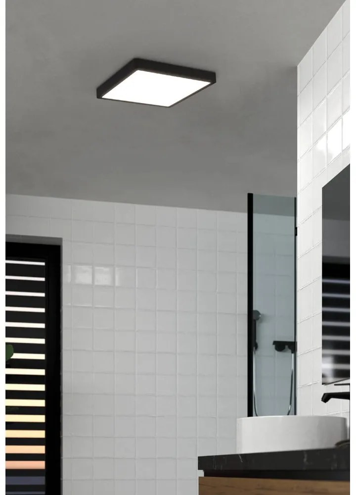 Fekete LED mennyezeti lámpa 28,5x28,5 cm FUEVA 5 – EGLO
