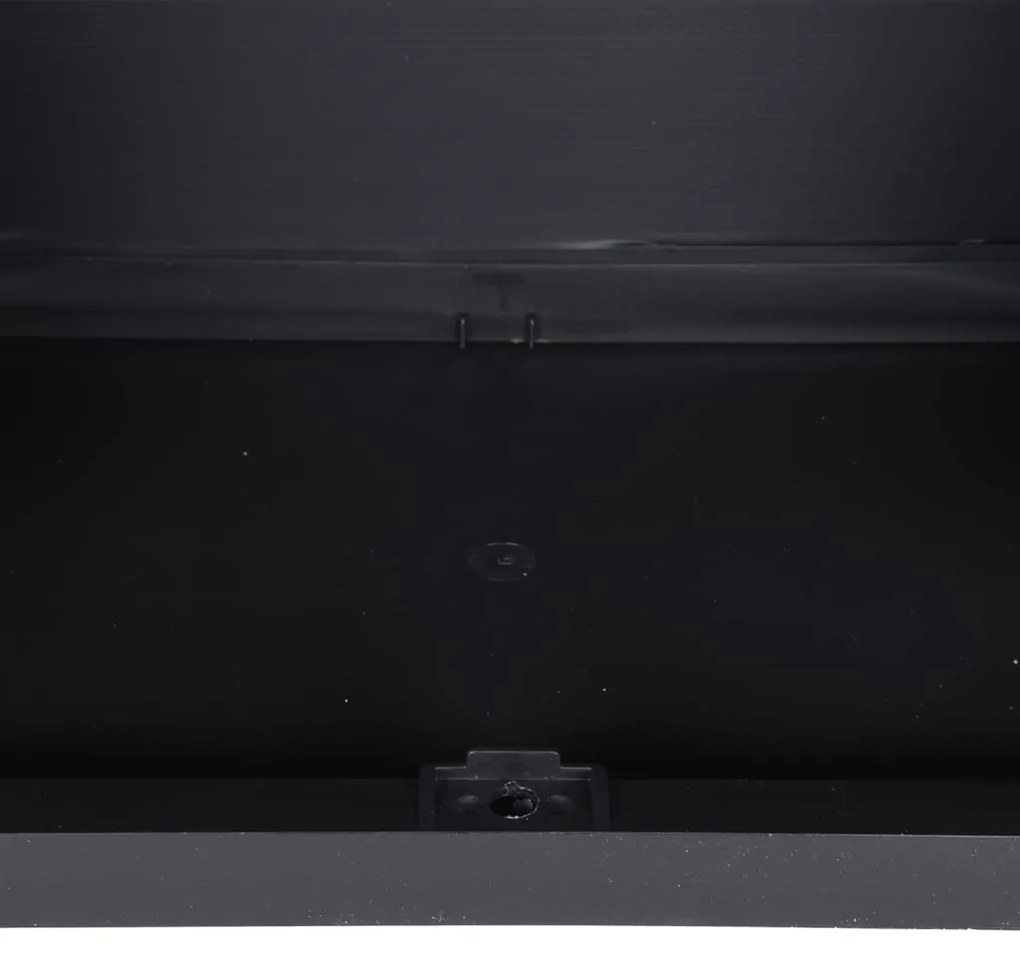 fekete PP kültéri tárolószekrény 65 x 37 x 165 cm