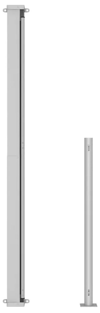 kék behúzható oldalsó terasznapellenző 220 x 500 cm
