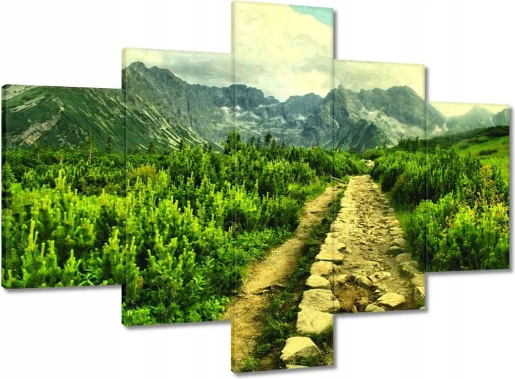 Vászonkép 100x70 Napsütéses nap a Tátrában