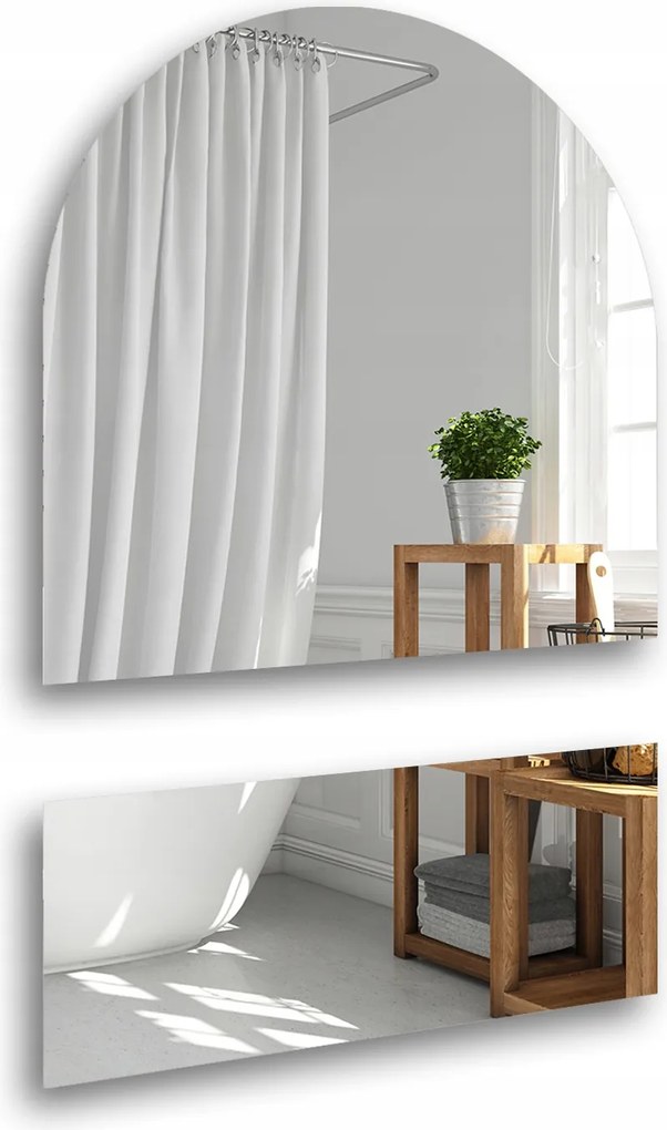 Frank félig ovális tükör Két Részben 60x180 fürdőszobai