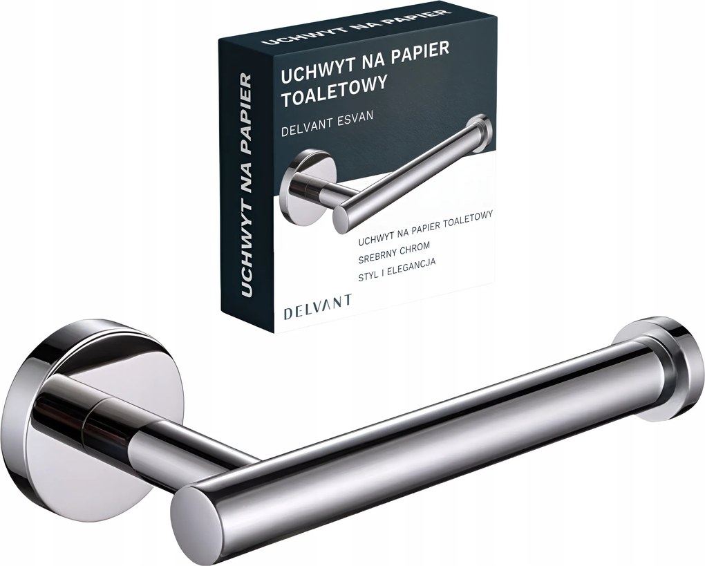 Wc-papír Tartó Fürdőszobai Fém Akasztó Delvant Esvan Króm