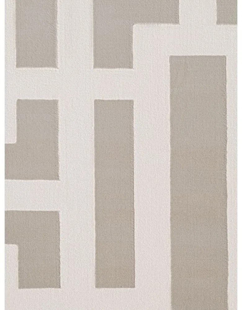 Szürke-krémszínű szőnyeg 120x170 cm Perles Onyx – Elle Decoration