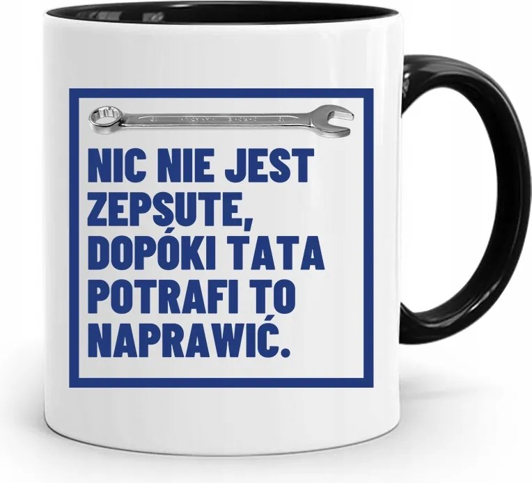 Fekete Bögre Apák Napjára Semmi Sem Romlott El fényképes nyomtatással