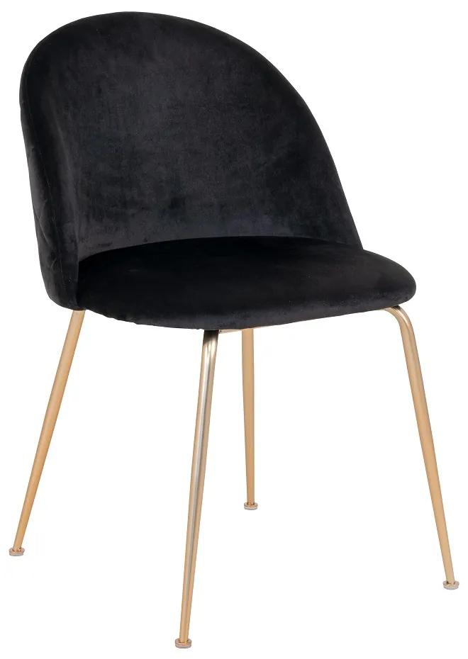 Design szék Ernesto fekete / sárgaréz szín