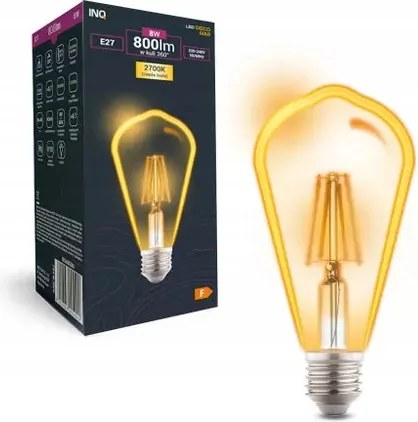 Retro Edison ST64 Led Izzó E27 230V 8W Gold (arany)