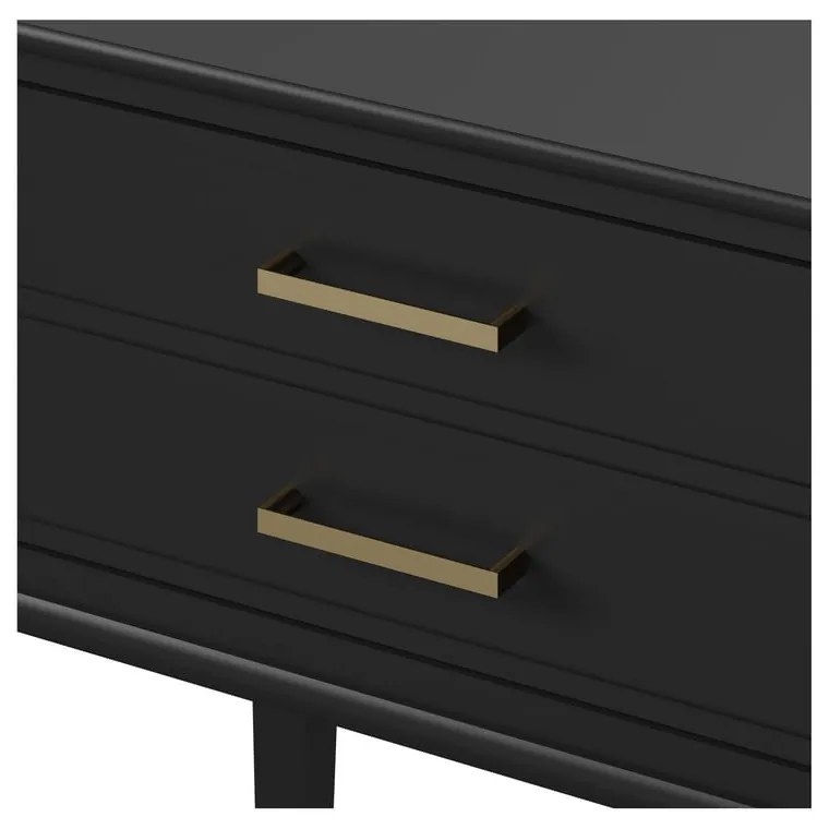 Fekete éjjeliszekrény Westerleigh – CosmoLiving by Cosmopolitan