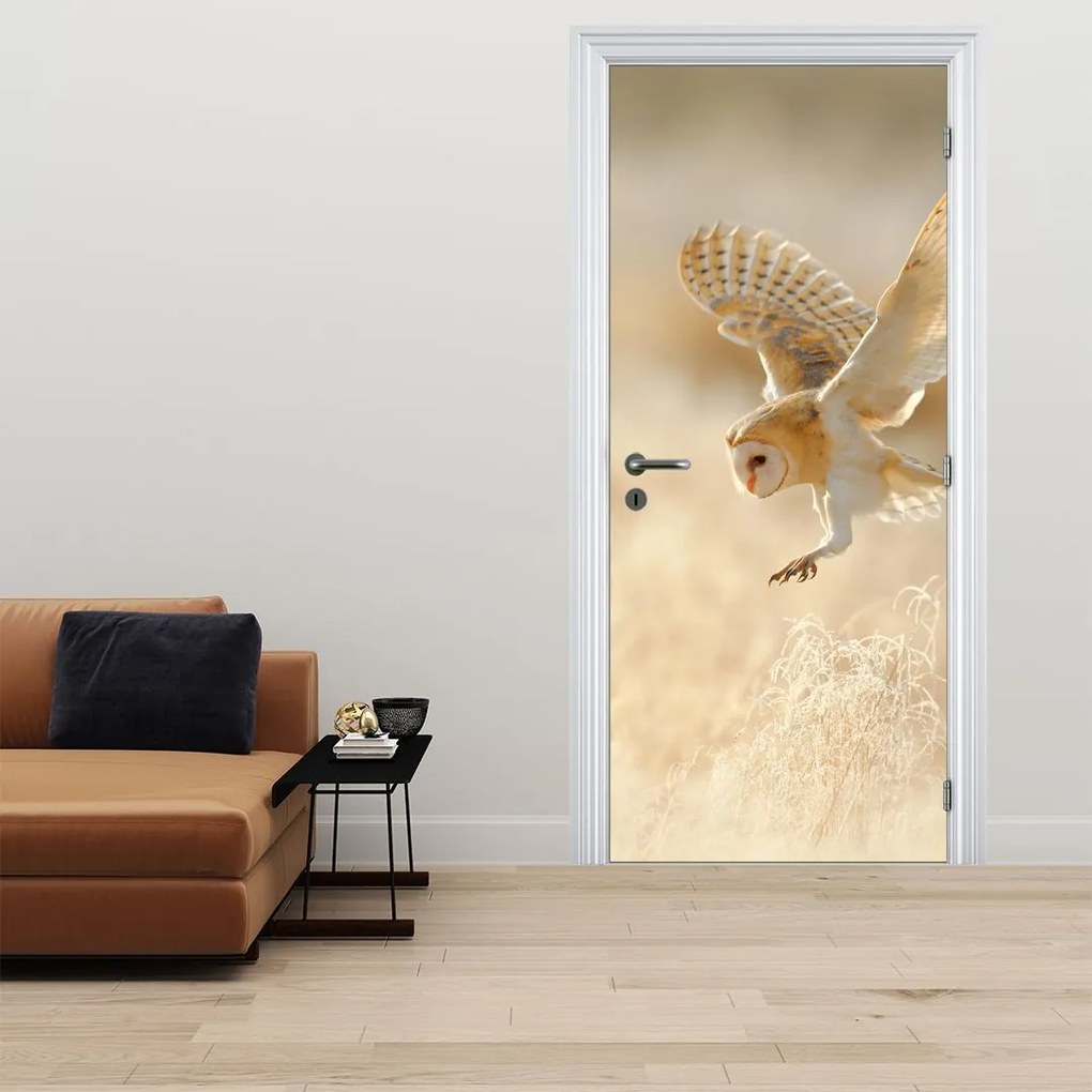 Fotótapéta ajtóra - Flamingó (95x205cm)