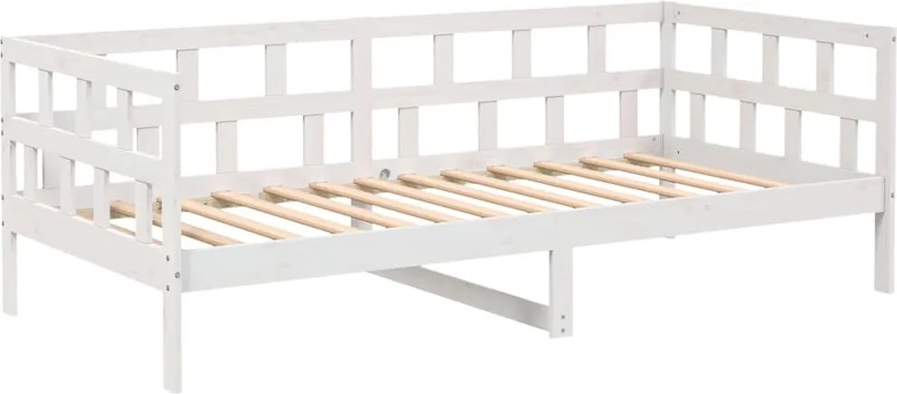 vidaXL fehér tömör fenyőfa kanapéágy 80x200 cm