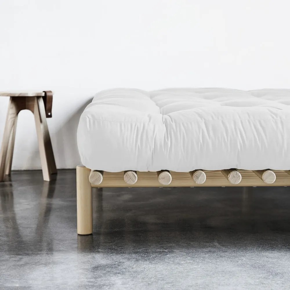 Norovi fenyő franciaágy ágyráccsal 180x200 cm Pace – Karup Design