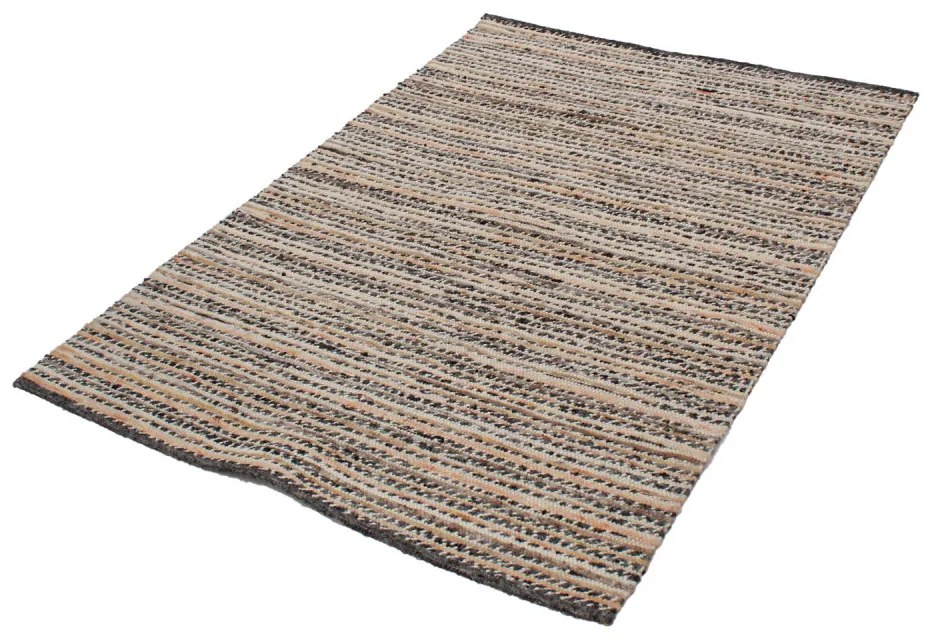 Vastag gyapjú szőnyeg Rustic 132x189 kézi és gépi szövésű gyapjú szőnyeg