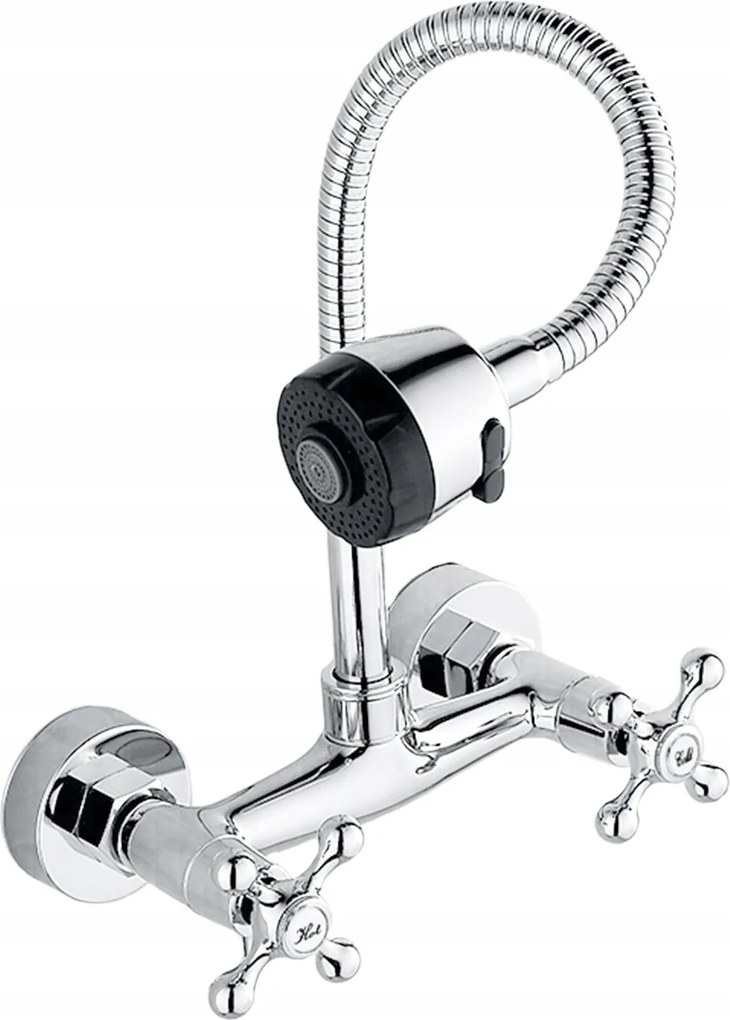 Fali Konyhai Mosogató Csaptelep Rugalmas Csővel Flex 2F