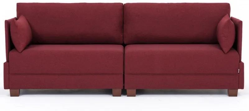 Fly Sofa vörös háromszemélyes kanapé