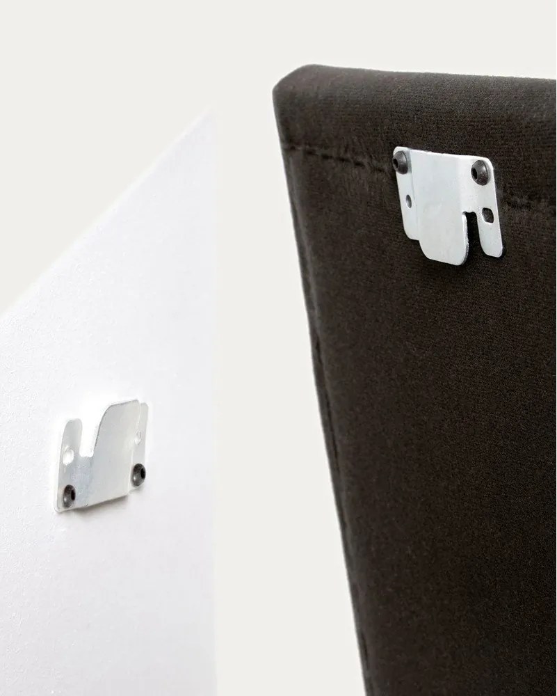 Mustársárga kárpitozott ágytámla 186x106 cm Tanit – Kave Home