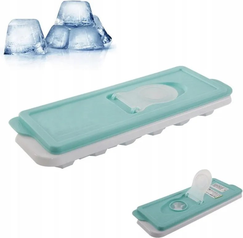 Jégforma Fedővel 12 Kocka 26,5 x 9,5 x 3,5 CM Mosogatógéphez