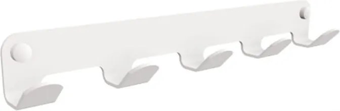 Akasztó 5 okú rozsdamentes acél fehér Andex Technic 346B