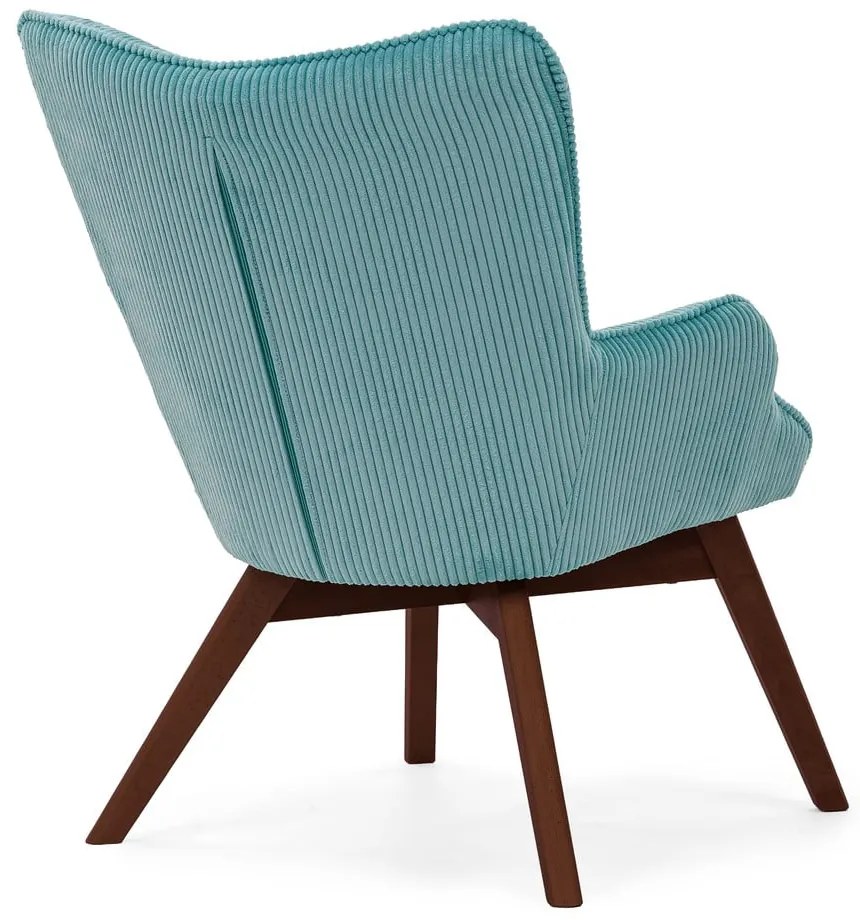 Türkiz kordbársony fotel Niko – Ropez