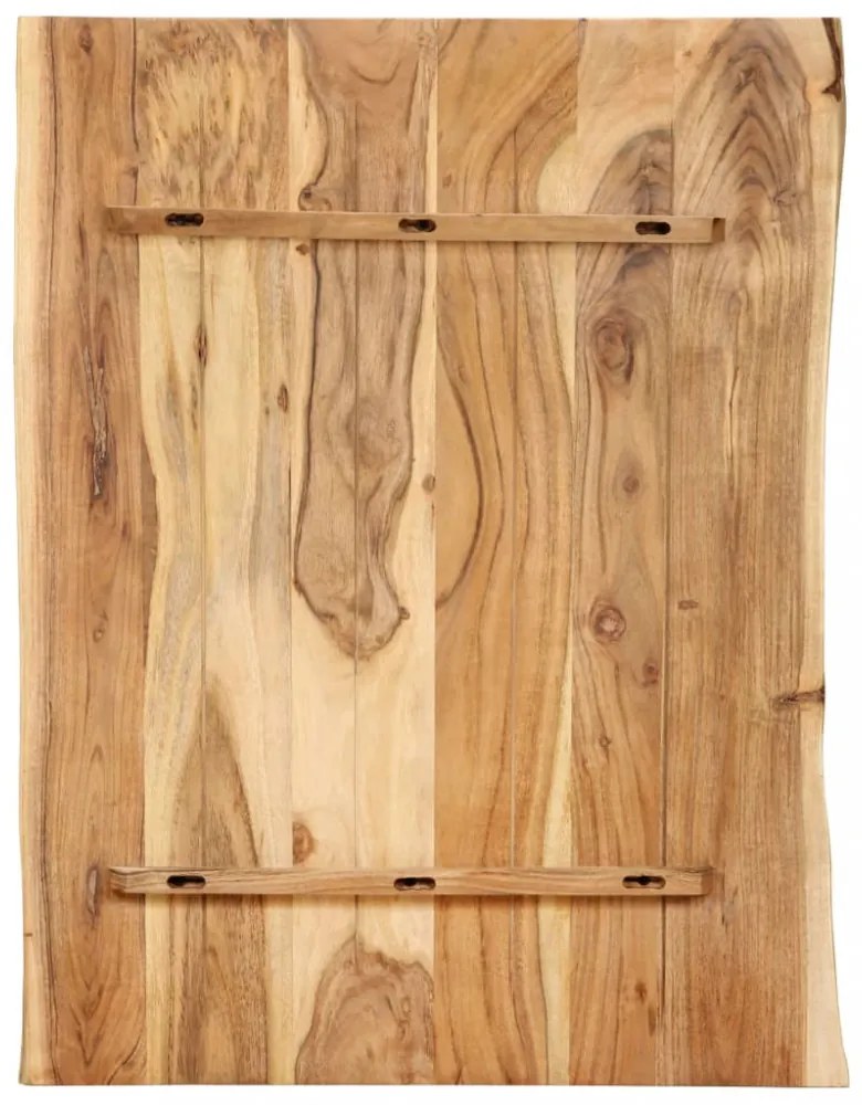 tömör akácfa asztallap 80 x (50-60) x 2,5 cm
