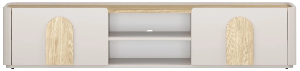 Amilio RTV szekrény 170 cm - kasmír / olajozott tölgy / világos tölgy fogantyú