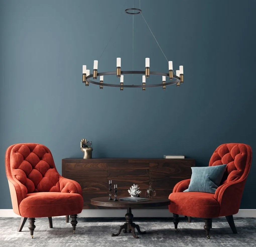 ITALUX PND-280110130-12A-MBL ALAMO Modern Led Függesztett Lámpa IP20