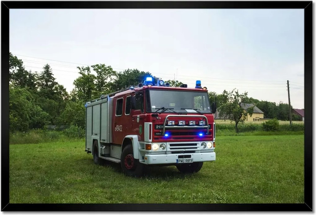 Poszterek keretben 60x40 Tűzoltóautó