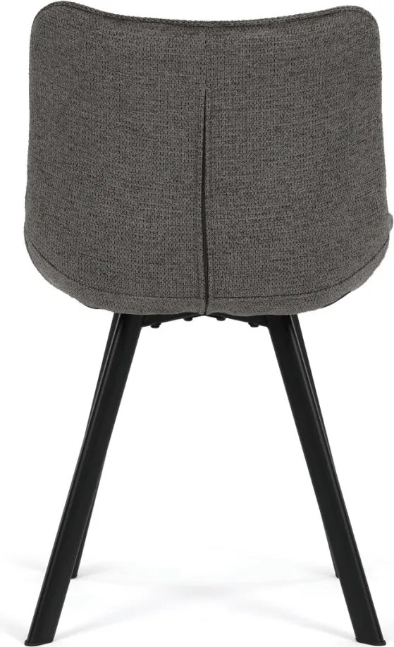 Jídelní židle, šedá, látka, HC-V3068 GREY2
