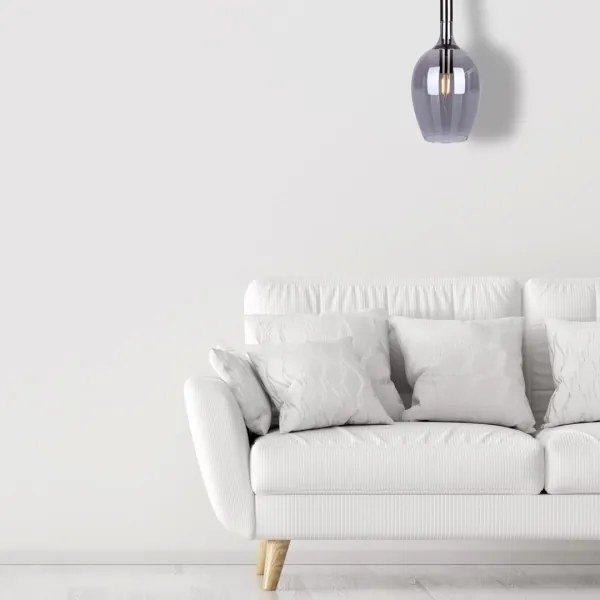 Csillár zsinóron TANGO 1xE14/40W/230V fekete