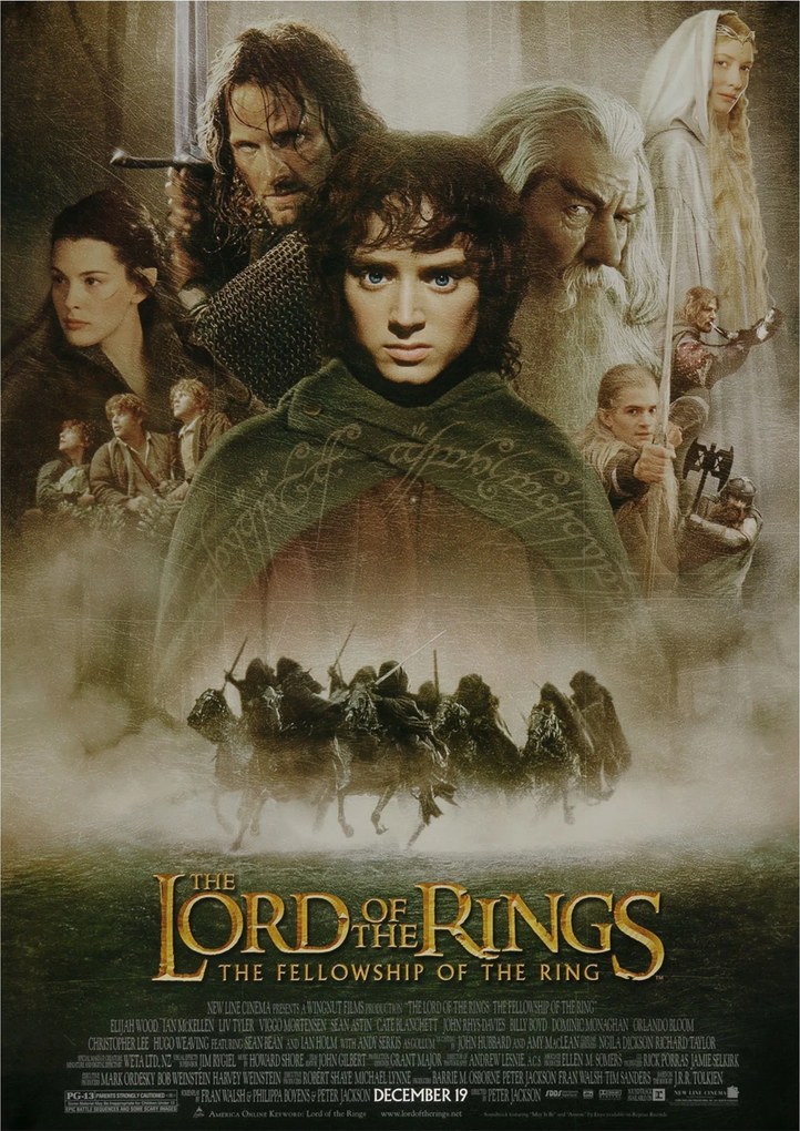 The Lord of the Rings A Gyűrűk Ura The Fellowship of the Ring poszter