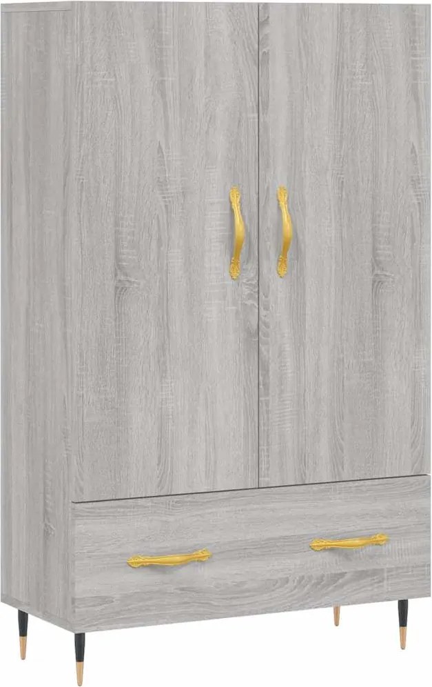 vidaXL szürke sonoma szerelt fa magasszekrény 69,5 x 31 x 115 cm