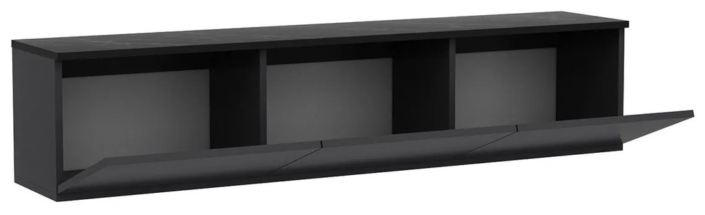 TV asztal Neon megvilágított antracit