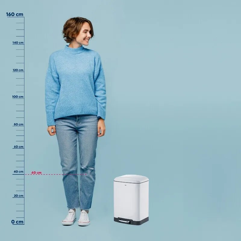 Kela DAVINO pedálos kuka, fehér 12 L