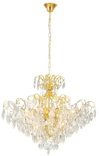 Eglo 39606 - Csillár láncon FENOULLET 9xE14/25W/230V arany