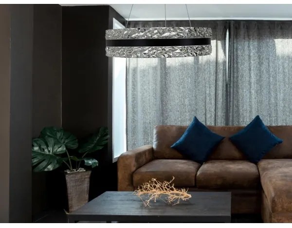 LED dimmelhető függeszték kábellel LED/80W/230V 3000-6500K fekete + DO