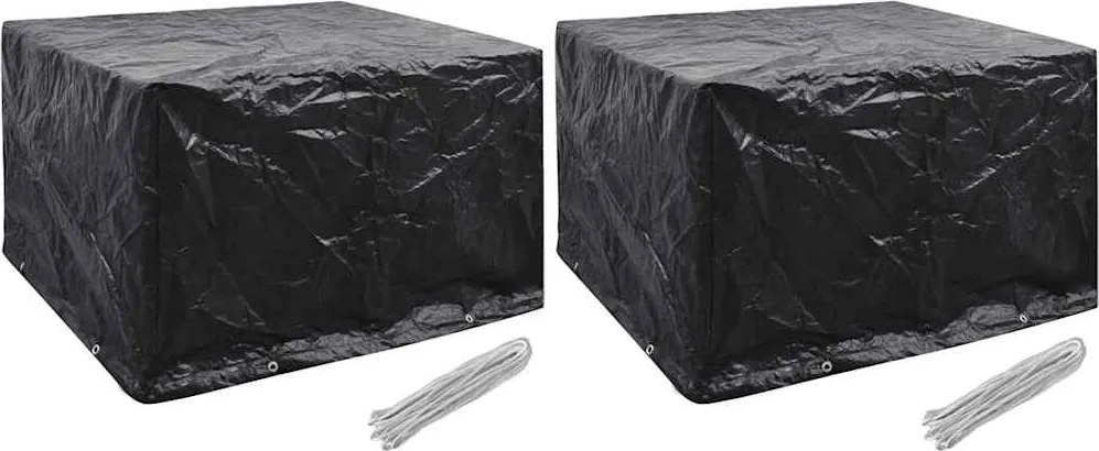 vidaXL 2 db kerti bútor huzat 8 fűzőlyukkal 135 x 135 x 90 cm