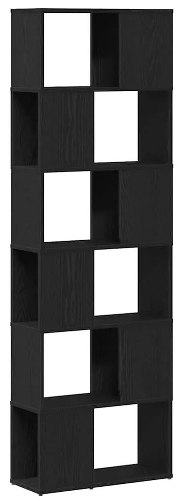 fekete tölgy könyvszekrény/térelválasztó 60 x 24 x 186 cm