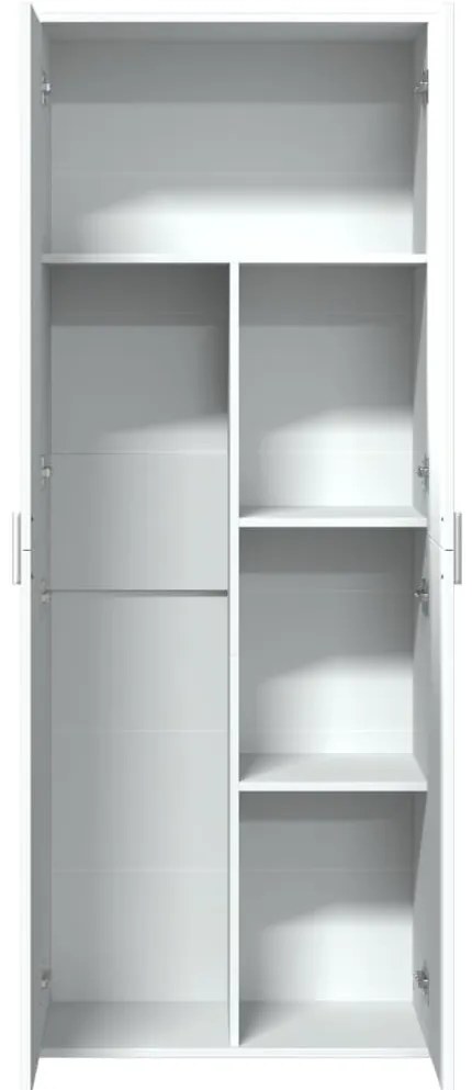 fehér szerelt fa magasszekrény 70 x 35 x 180