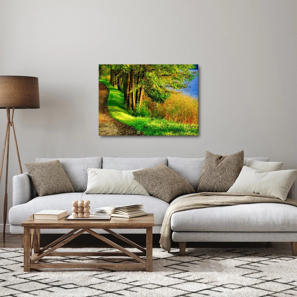 A víz menti sétányok képe (70x50 cm)