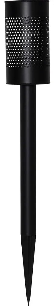 Blace fekete napelemes LED világítás rozsdamentes acélból, magasság 46 cm - Star Trading