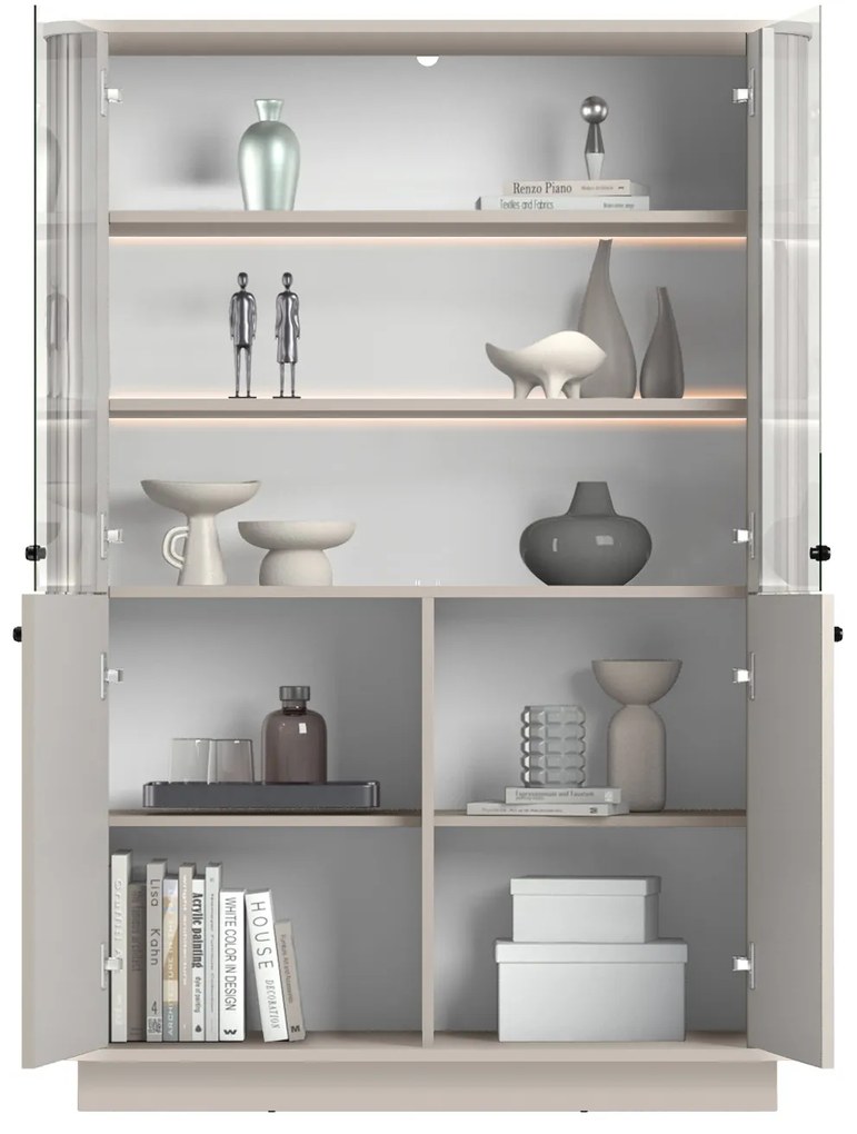 Vesper vitrin - kasmír / fekete fogantyúk