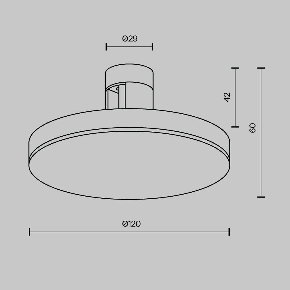 TR152-1-7W2.7K-BS-DE Plato Alumínium Sín lámpafej Sárgaréz Színű LED 7 W 2700 Kelvin 250 Lumen IP20