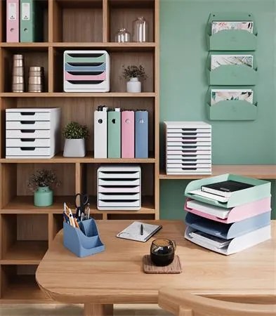 Fali rendszerező, 1 rekeszes, fekvő, 38,2x28,9x7,2 cm, EXACOMPTA Autentik, zsályazöld (EX61180D)