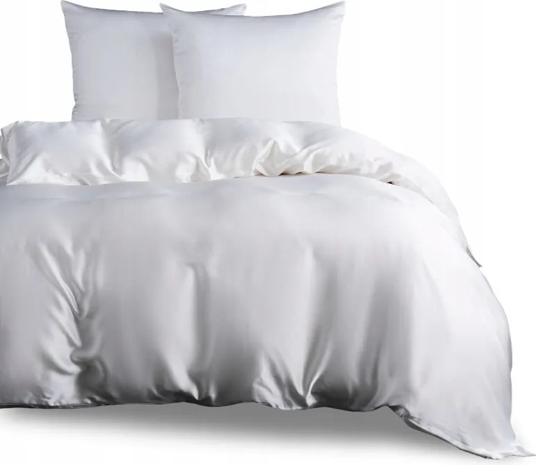 Selyem ágyneműhuzat 220x200 eperfa selyem fehér