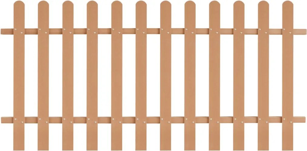vidaXL WPC léckerítés 200 x 100 cm