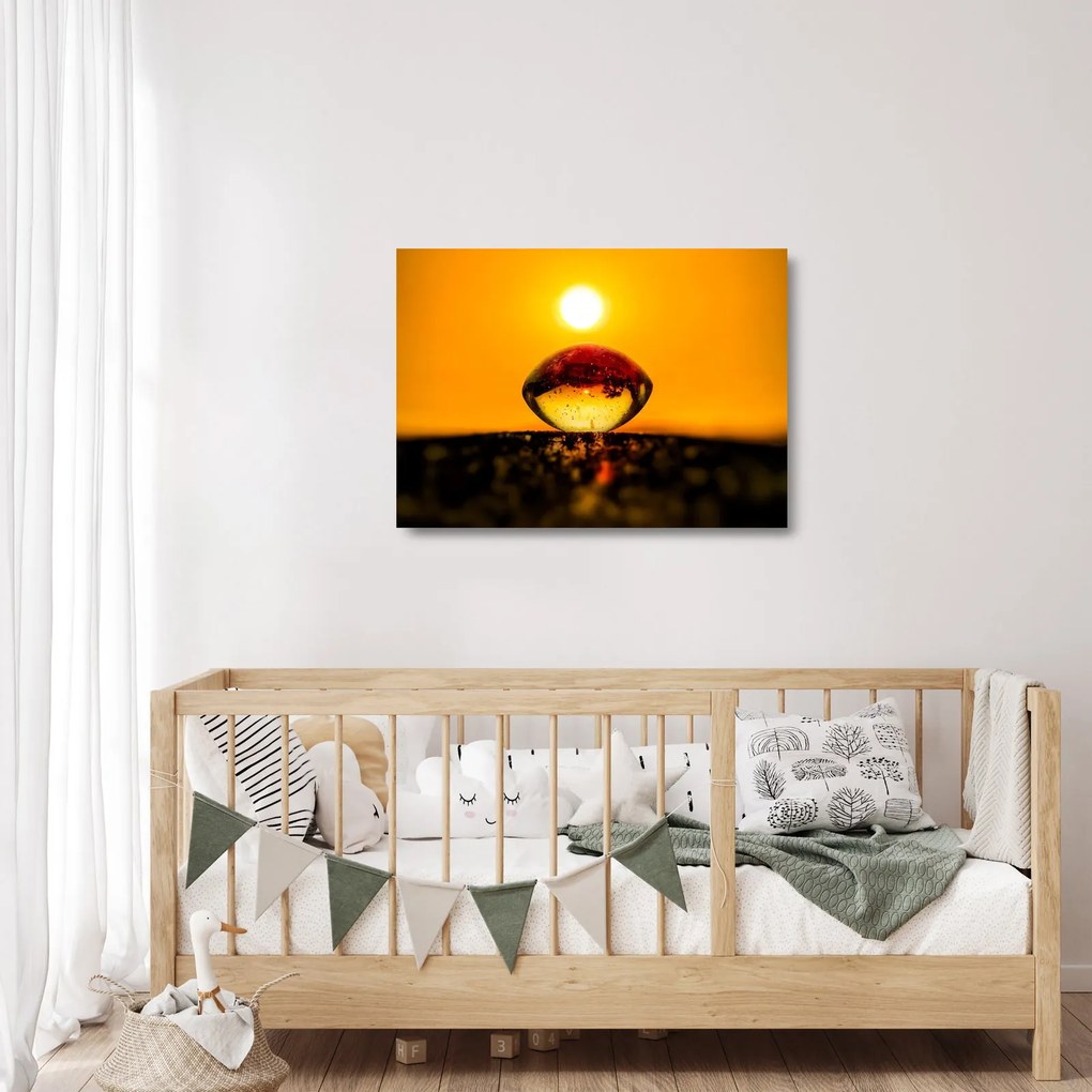 Egy üvegcsepp képe (üvegen) (70x50 cm)