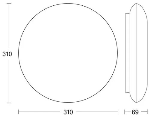 Steinel 035440 - LED Kültéri lámpa érzékelővel QUATTRO LED/10W/230V IP54