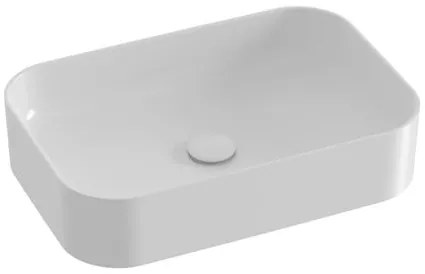 Ravak Ceramic Slim 55x37 cm-es pultra ültethető mosdó, csaptelepnyílás és túlfolyó nélkül xjx01155002 CERAMICSLIM600R0