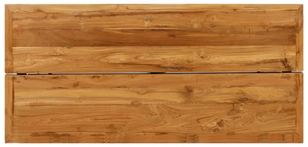 újrahasznosított tömör tíkfa bárasztal 150 x 70 x 106 cm