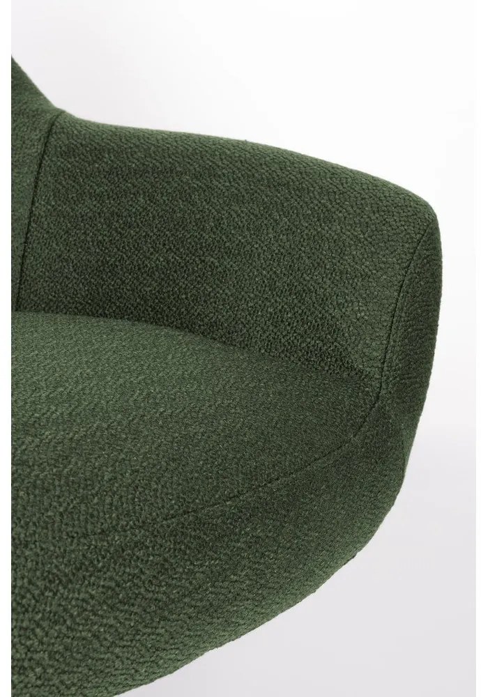 Sötétzöld fotel Yuki – White Label