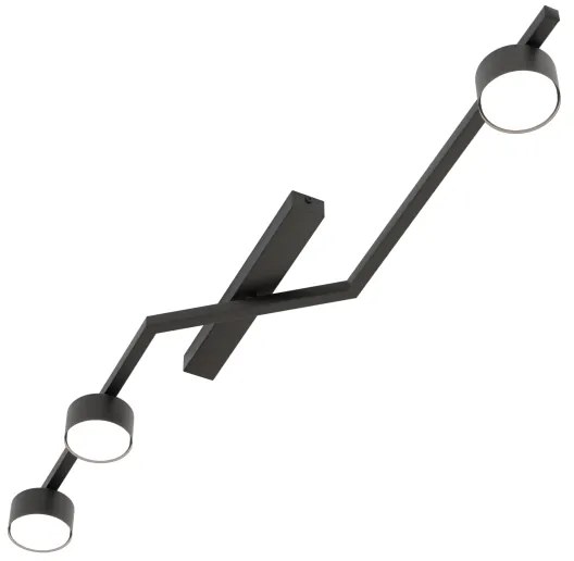 Mennyezeti lámpatest SKAN 3xGX53/12W/230V fekete