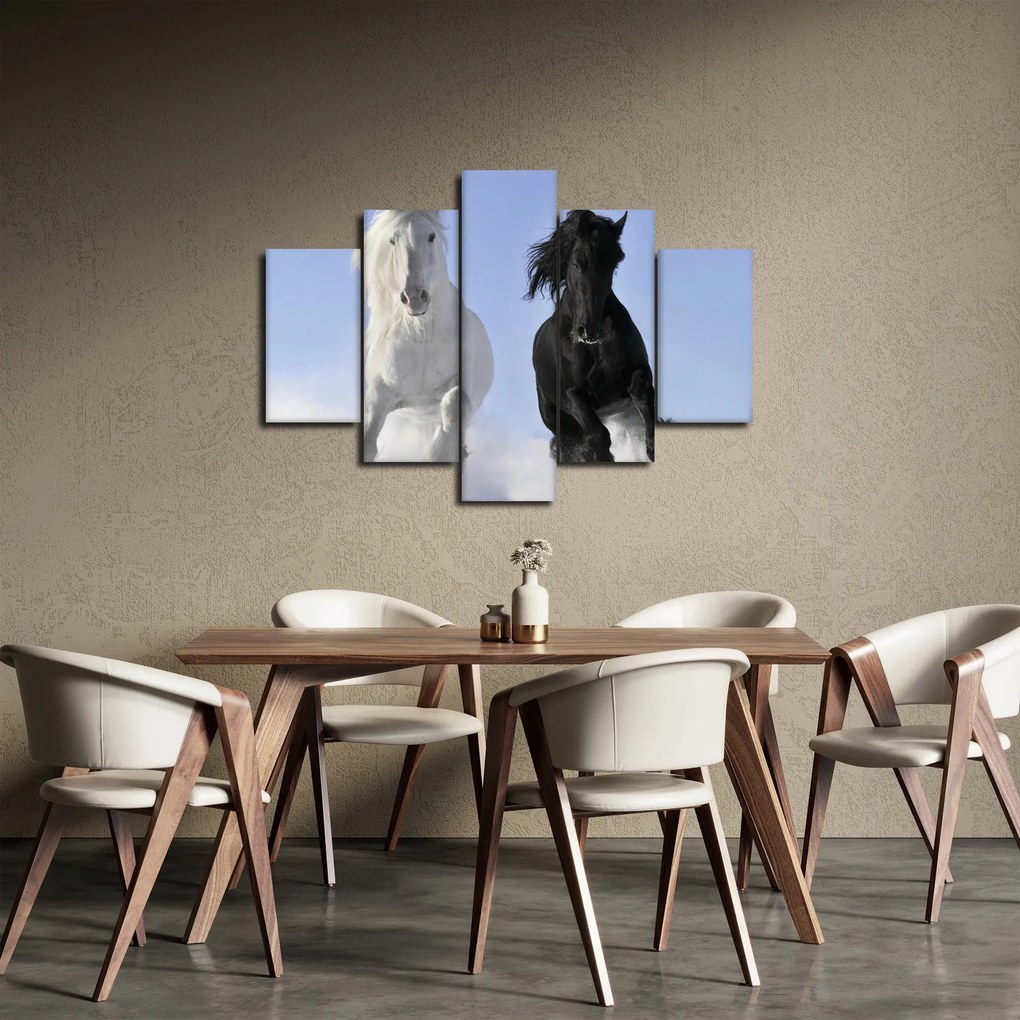 Kép - Lovak télen (150x105 cm)
